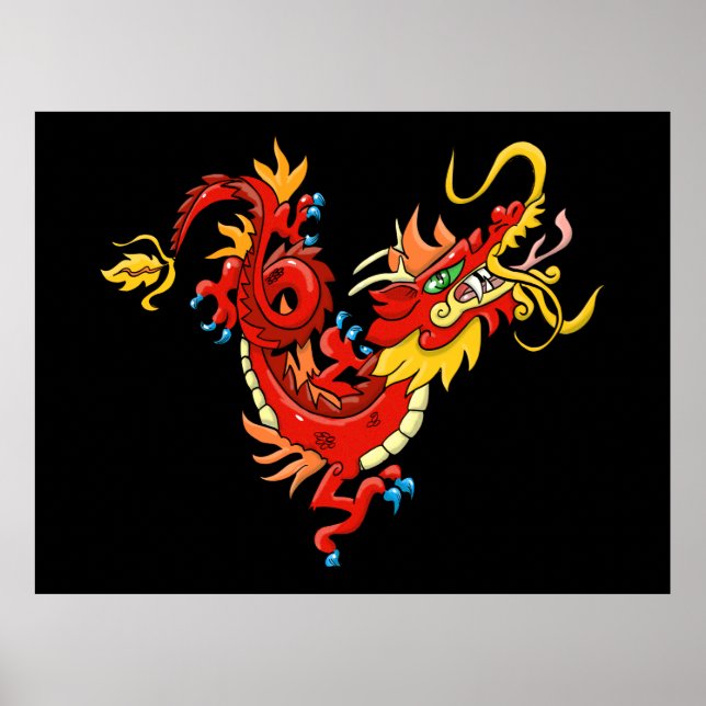 Affiche Dragon oriental (Devant)