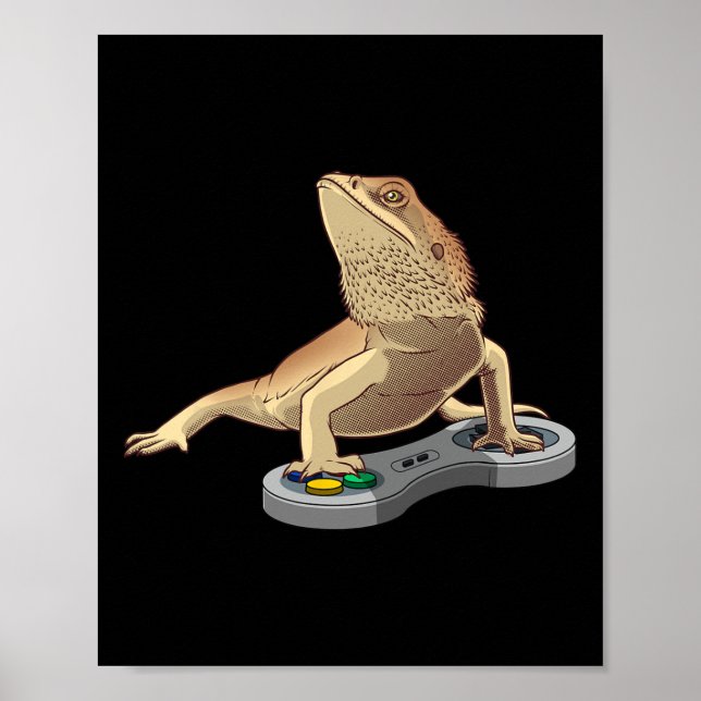 Affiche Dragon Porté Amusant Conception Pour Enfants Pet V (Devant)