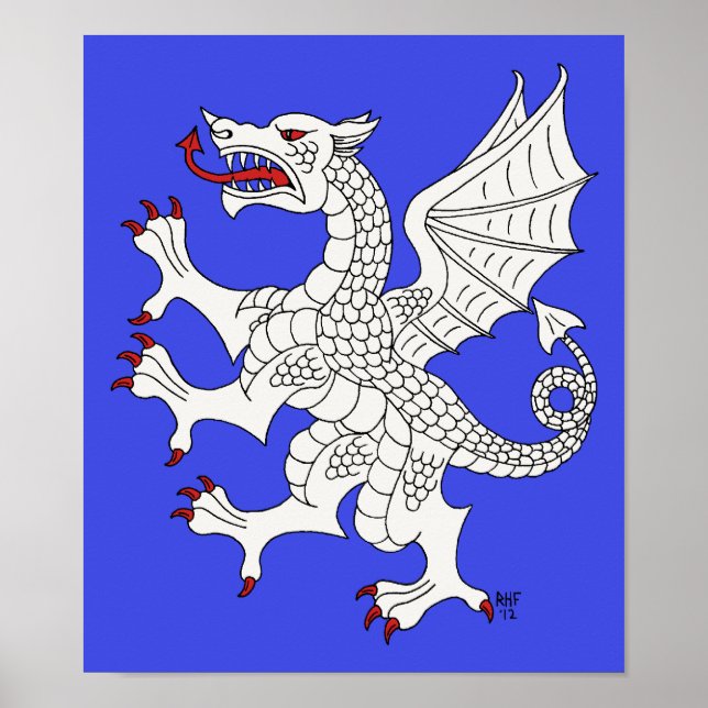 Affiche Dragon Rampant Argent (Devant)