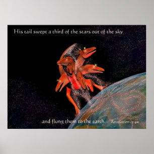 Affiche Dragon rouge