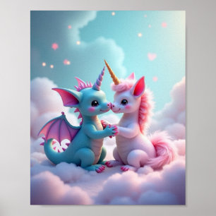 Affiche Dragon Unicorn/Unicorn