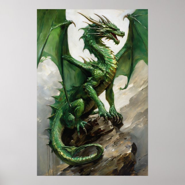 Affiche Dragon vert (Devant)
