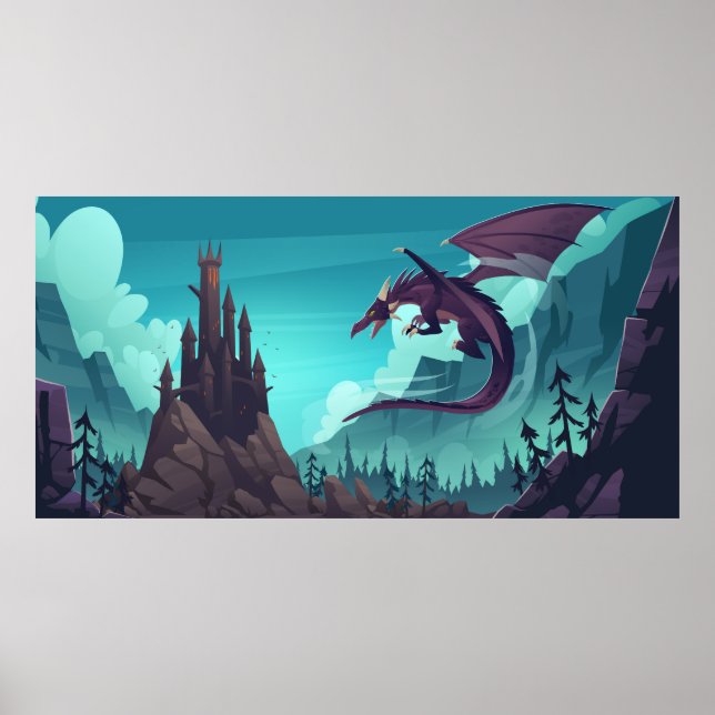 Affiche Dragon volant (Devant)