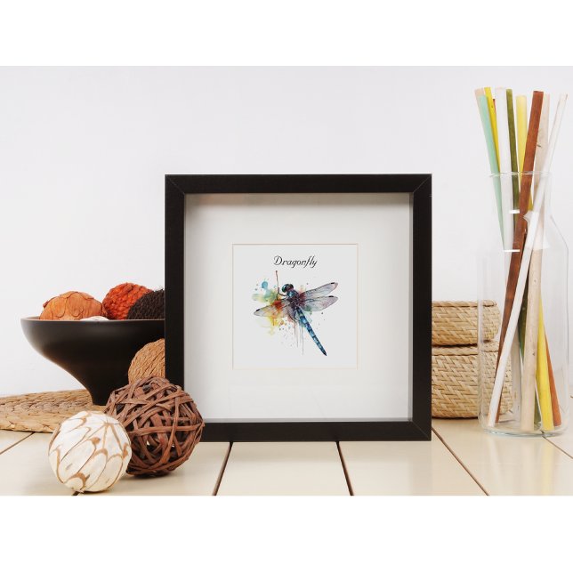 Affiche Dragonfly colorée personnalisable (Créateur téléchargé)