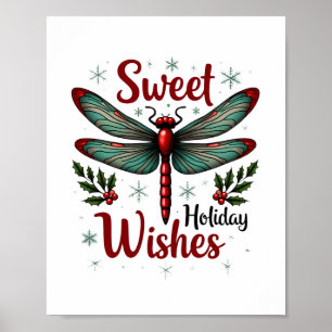 Affiche Dragonfly des ailes de sucre de canne