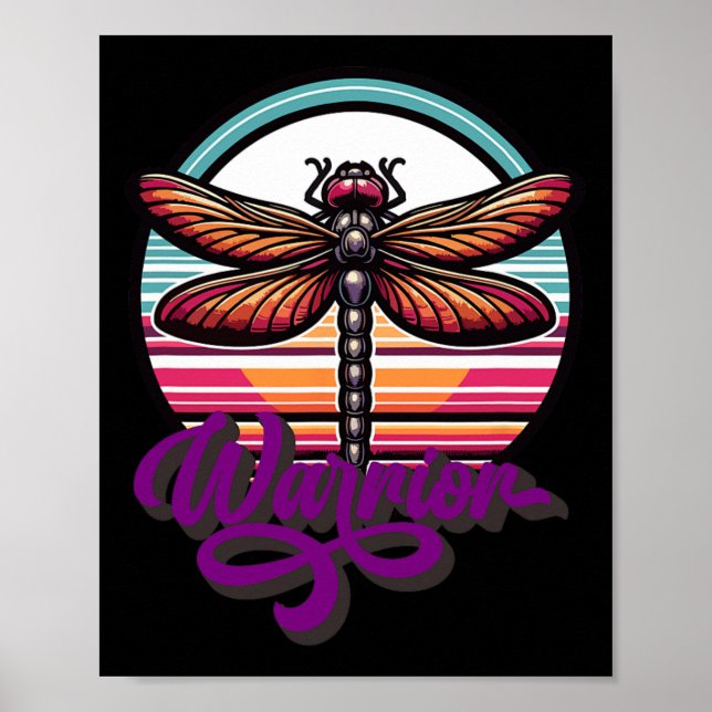 Affiche Dragonfly Suicide Prévention Soutien de sensibilis (Devant)