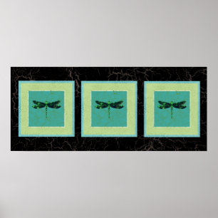 Affiche Dragonfly vert
