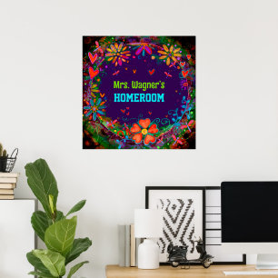 Affiche Dragonfly Whimsical Purple Poproom