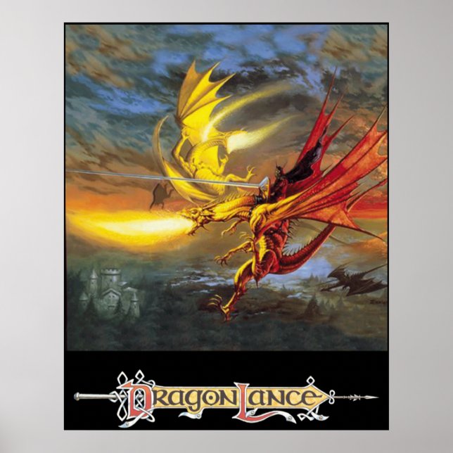 Affiche DragonLance Légende de l'art Huma (Devant)