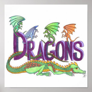 Affiche Dragons