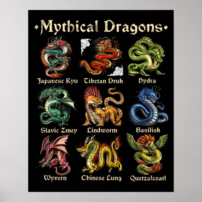 Affiche Dragons mythiques (Devant)