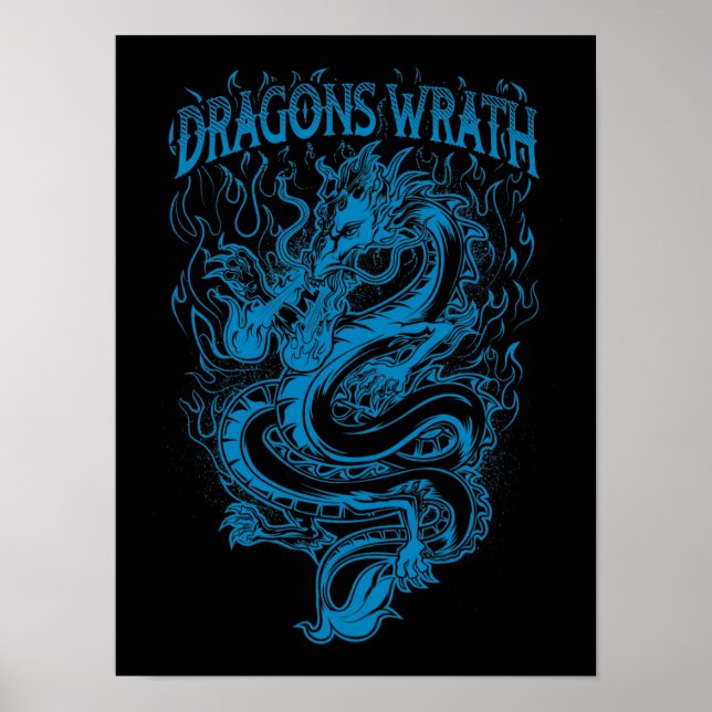 Affiche Dragons Wrath Blue (Devant)