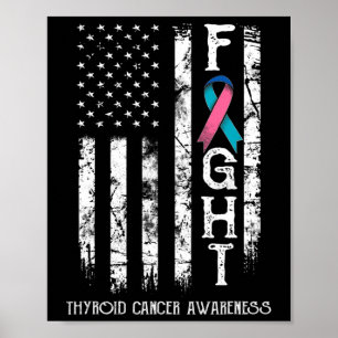 Affiche Drapeau 1 du guerrier du cancer