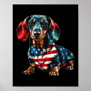 Affiche Drapeau 4 juillet Drapeau Américain Pour Hommes Fe