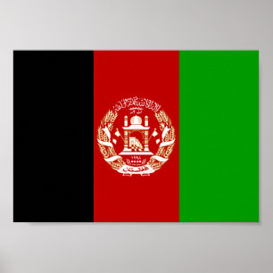 Affiche Drapeau Afghanistan