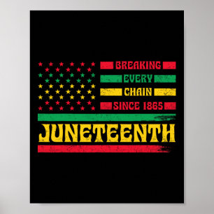 Affiche Drapeau Afro-Américain Drapeau Dun Dun Dun Dun Dun