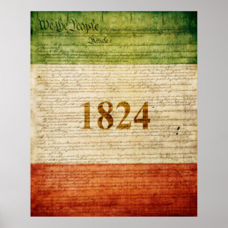 Affiche Drapeau Alamo