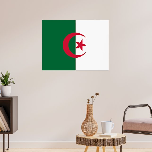 Affiche drapeau algérien (Salon 3)