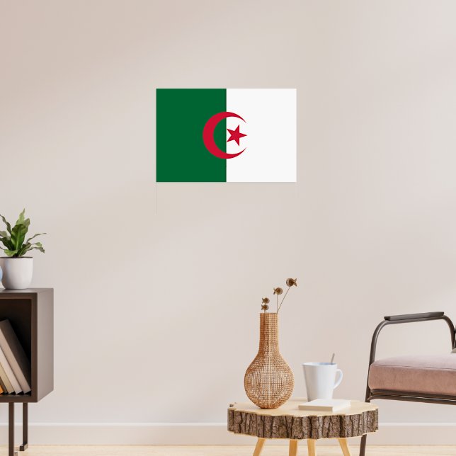 Affiche drapeau algérien (Salon 3)