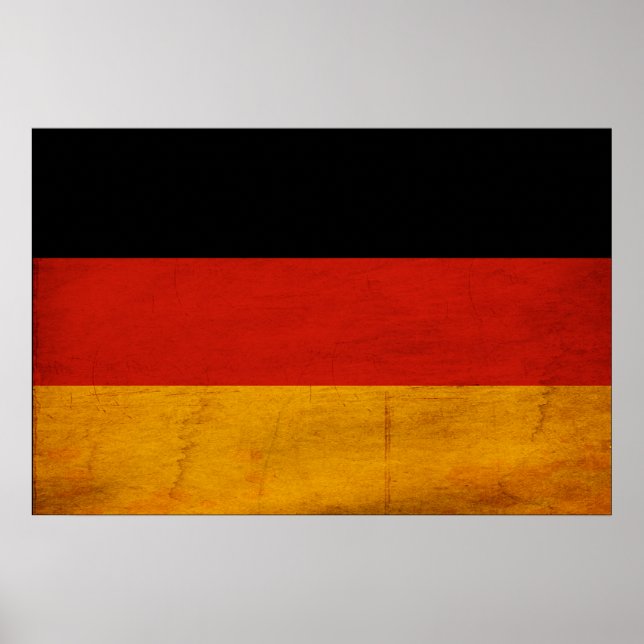 Affiche Drapeau Allemagne (Devant)