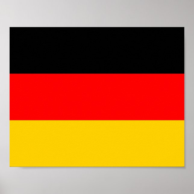 Affiche Drapeau Allemagne (Devant)