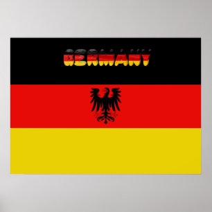 Affiche Drapeau allemand