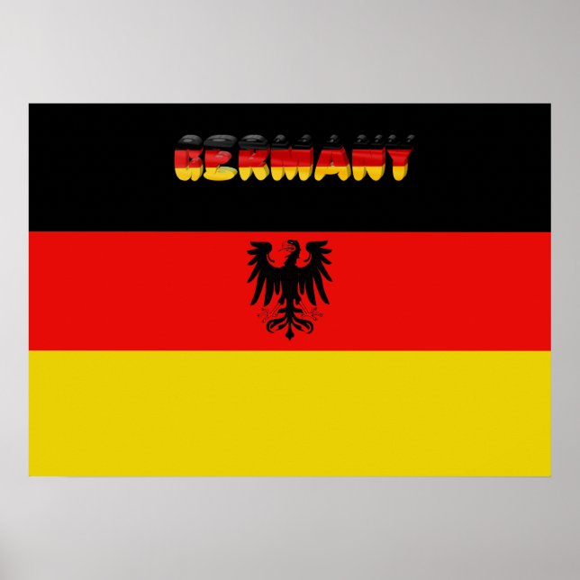 Affiche Drapeau allemand (Devant)