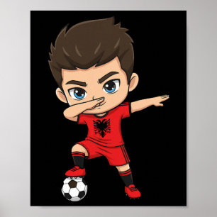 Affiche Drapeau Alnia pour garçons Kid Goal dessin animé A