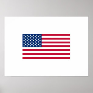 Affiche Drapeau américain
