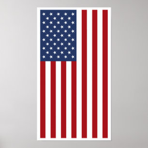 Affiche Drapeau américain