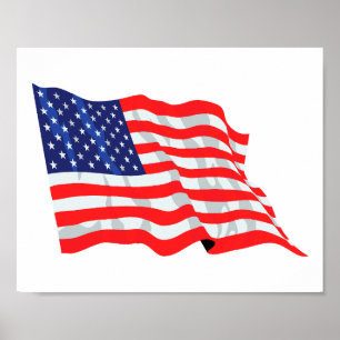 Affiche Drapeau américain