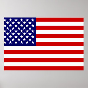 Affiche Drapeau américain