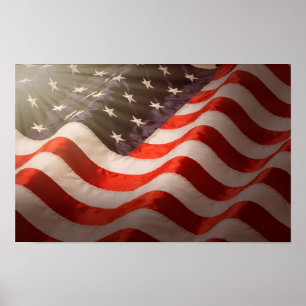 Affiche Drapeau américain