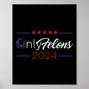 Affiche Drapeau américain 2024 Citation du président Trump