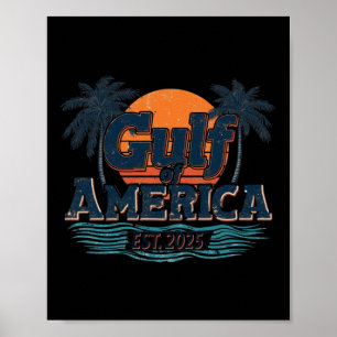 Affiche Drapeau Américain 2025 Long S