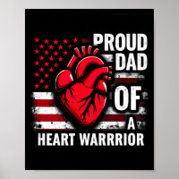 Drapeau américain CHD Sensibilisation Papa fier d'