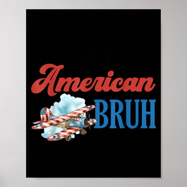 Affiche Drapeau américain du 4 juillet Jour de l'Indépenda (Devant)