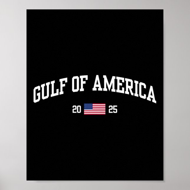 Affiche Drapeau Américain Du Golfe Des Etats-Unis Est 2025 (Devant)