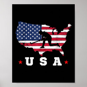 Affiche Drapeau américain États-Unis