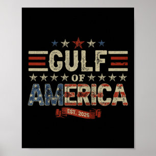 Affiche Drapeau Américain G 2025 Du Golfe Des Etats-Unis E