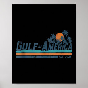 Affiche Drapeau Américain G 2025 Du Golfe Des Etats-Unis E