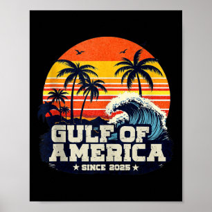Affiche Drapeau Américain G 2025 Du Golfe Des Etats-Unis E