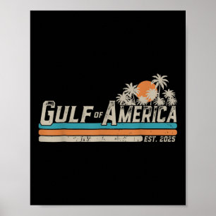 Affiche Drapeau Américain G 2025 Du Golfe Des Etats-Unis E