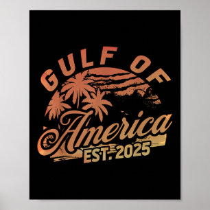 Affiche Drapeau Américain G 2025 Du Golfe Des Etats-Unis E