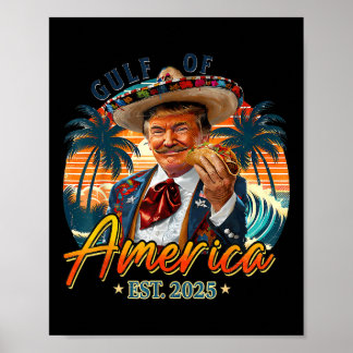 Affiche Drapeau Américain G 2025 Du Golfe Des Etats-Unis E