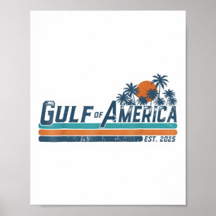 Affiche Drapeau Américain G 2025 Du Golfe Des Etats-Unis E