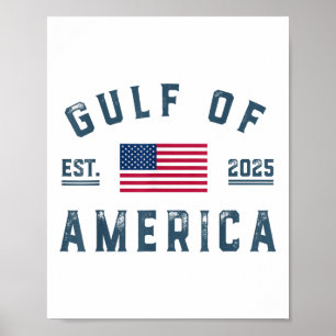 Affiche Drapeau Américain Golfe Des Etats-Unis Est 2025