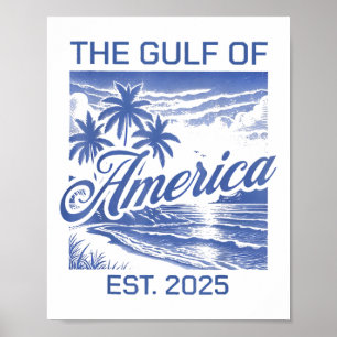 Affiche Drapeau Américain Golfe Des Etats-Unis Est 2025