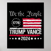 Drapeau américain Nous le peuple sommes avec Trump