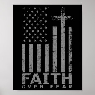 Affiche Drapeau américain patriotique foi cadeau sur la pe